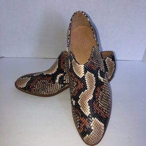 Madewell Gloria Shoe Boot in Snake NWT size 7 1/2